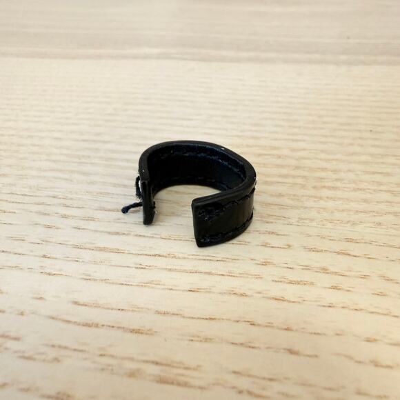 SAINT LAURENT YSL Le 5 a 7 Vertical Shoulder Leather Mini Patent Black/Silver - Picture 8 of 12